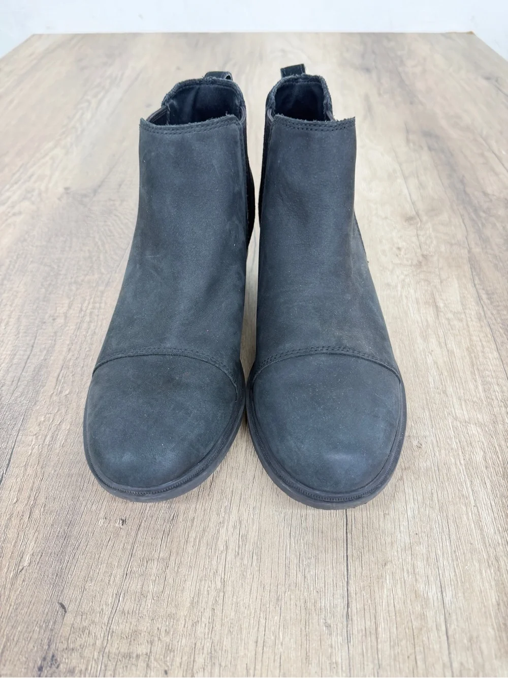 Sorel Black Slip-On Chelsea Ankle Shoe